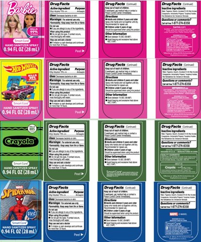 Drug Facts (Assorted Licensed Hand Sanitizer Grape(1))
